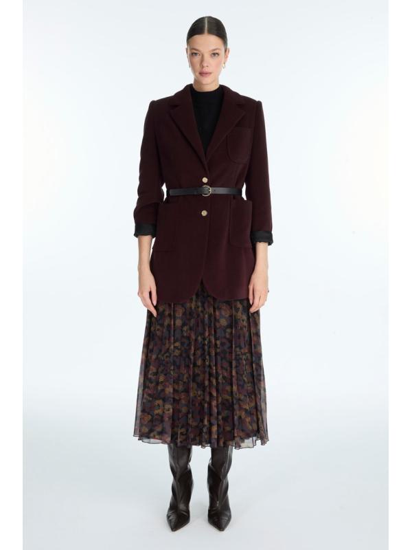 Veste à double boutonnage ceinturée C-0170