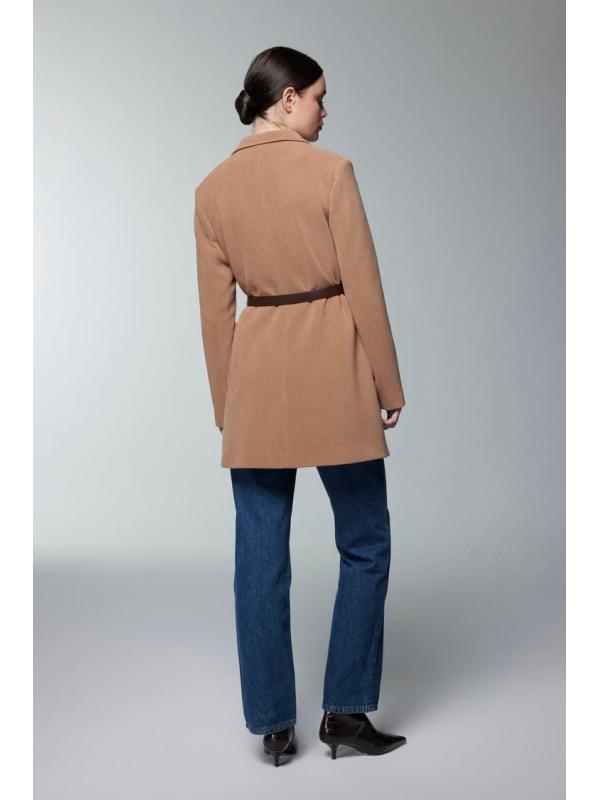 Veste à double boutonnage ceinturée C-0170