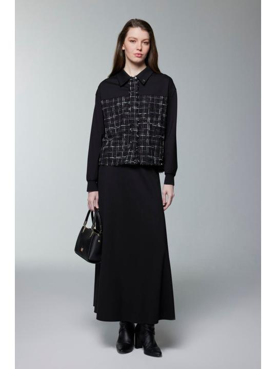 Broche à motifs en tweed Double Costume TK-1699