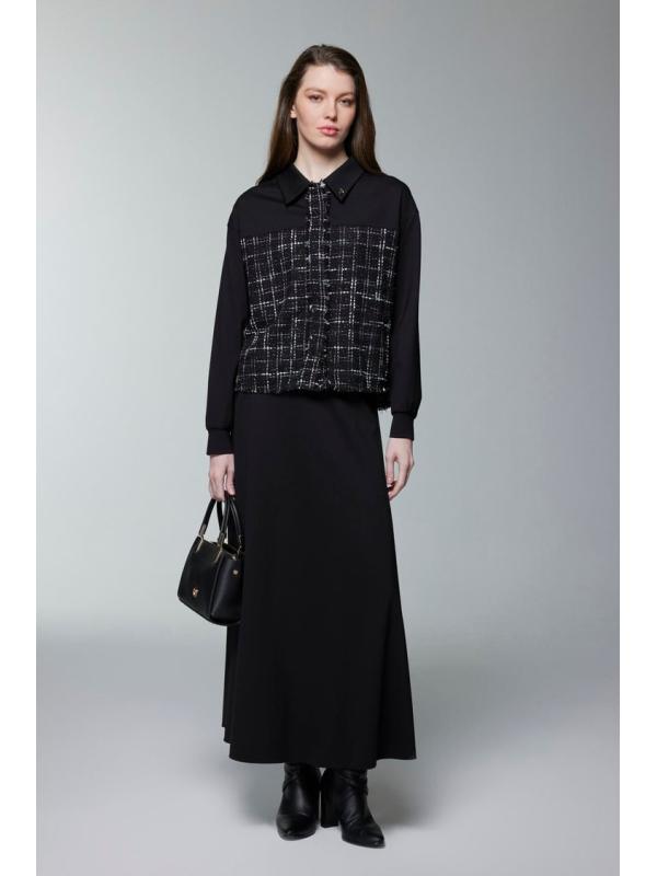 Broche à motifs en tweed Double Costume TK-1699