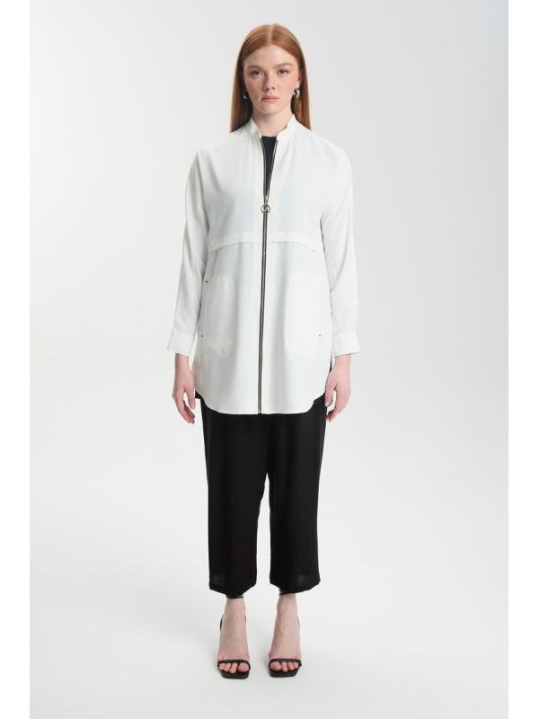  veste avec Fermeture éclair détaillée C-0130