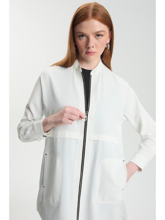  veste avec Fermeture éclair détaillée C-0130