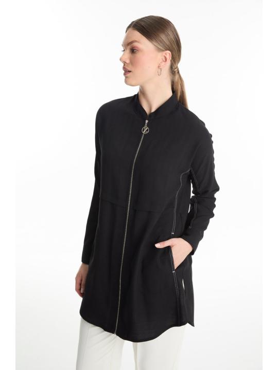  veste avec Fermeture éclair détaillée C-0130