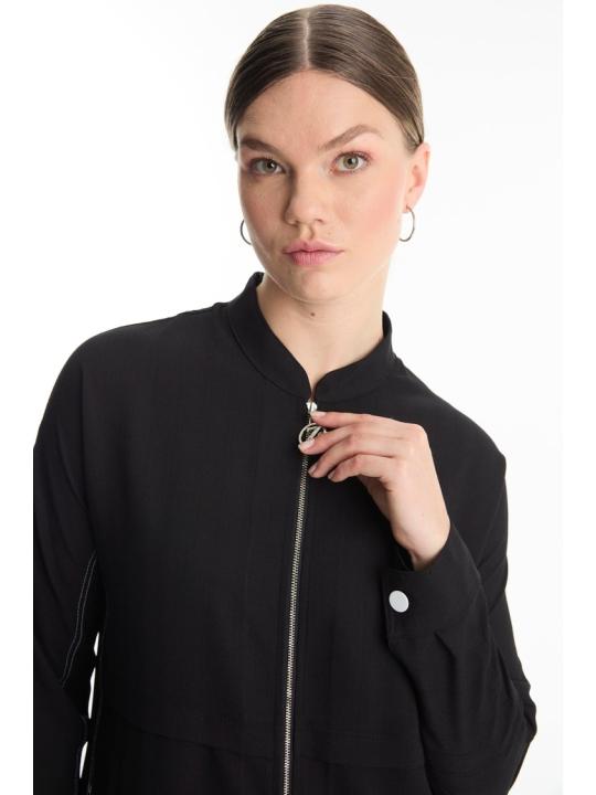  veste avec Fermeture éclair détaillée C-0130