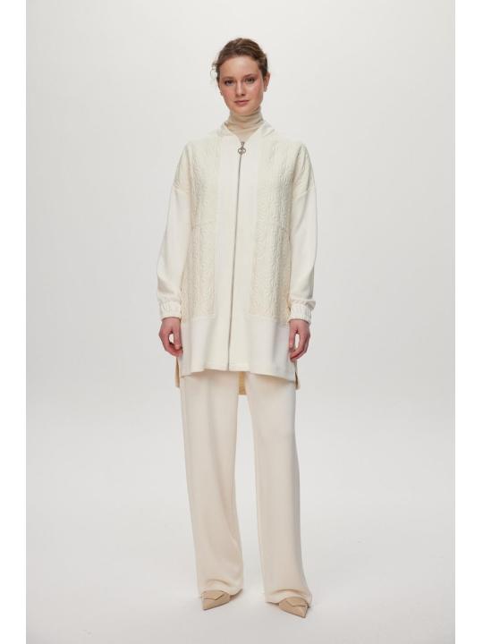 Ensemble deux péices  combinaison double crème TK-1683