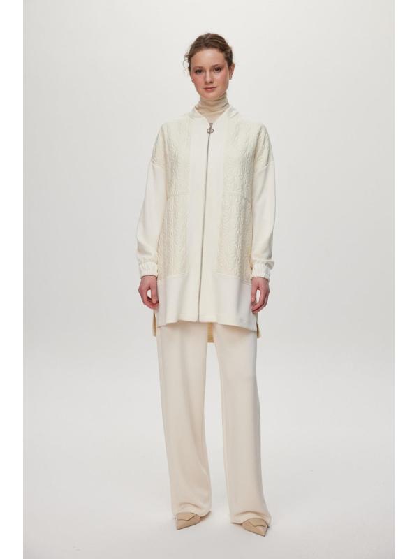 Ensemble deux péices  combinaison double crème TK-1683