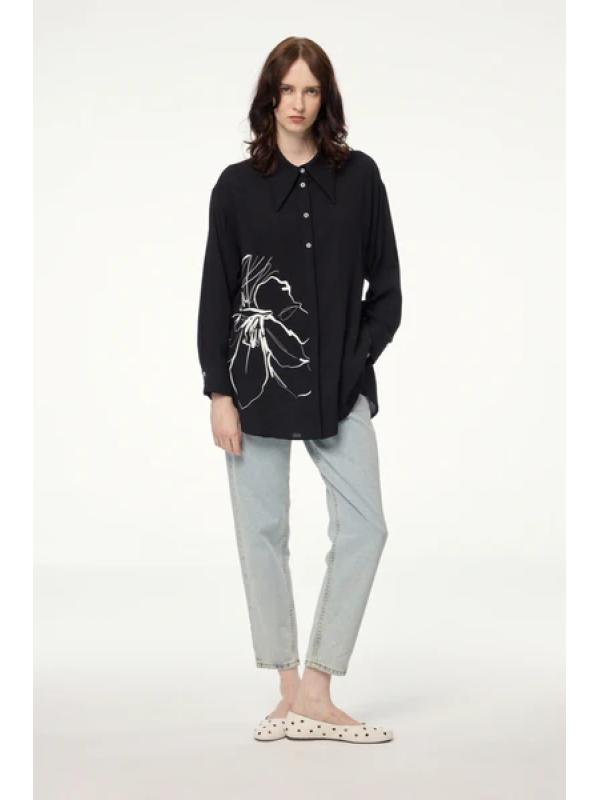 Chemise à manches longues à motifs G-0110