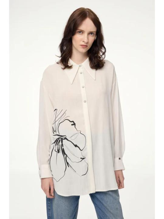 Chemise à manches longues à motifs G-0110