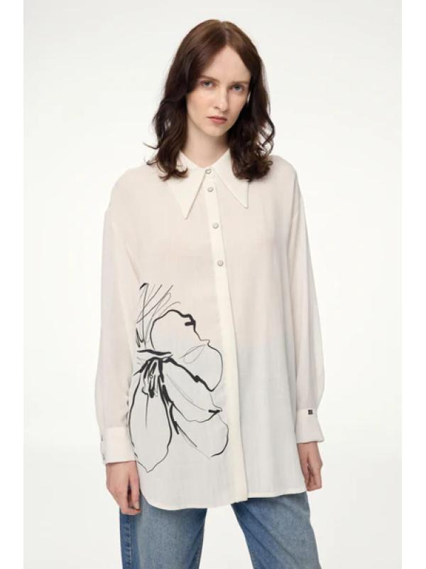 Chemise à manches longues à motifs G-0110