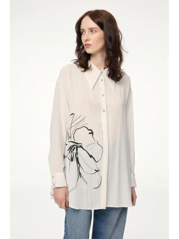 Chemise à manches longues à motifs G-0110