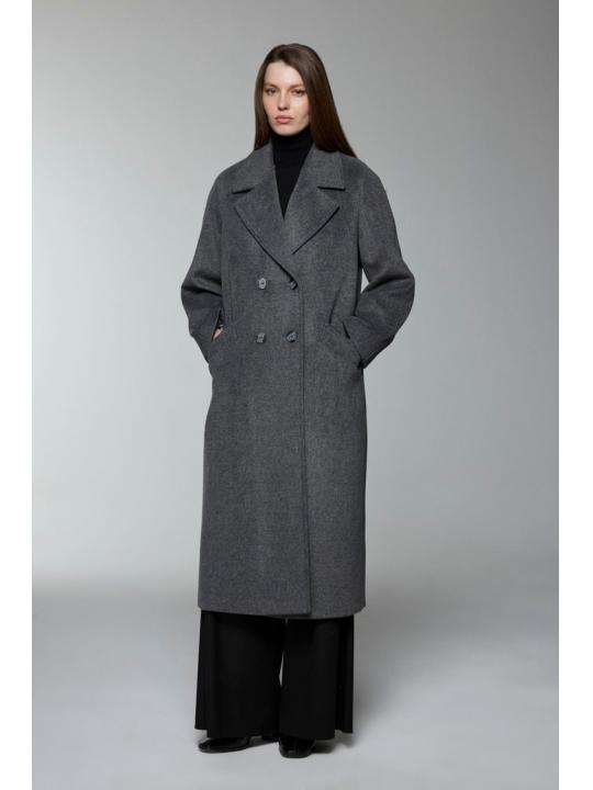 Manteau de chinchilla à double boutonnage 13300