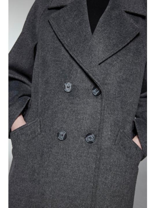 Manteau de chinchilla à double boutonnage 13300