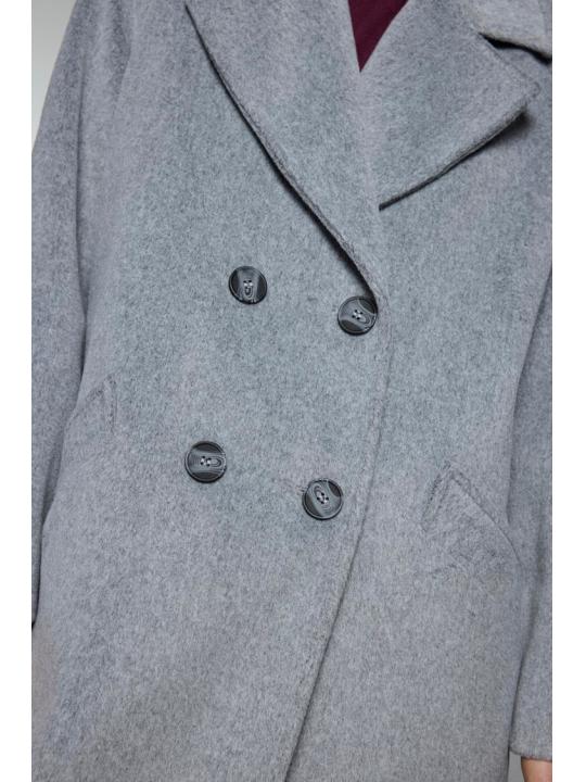 Manteau de chinchilla à double boutonnage 13300