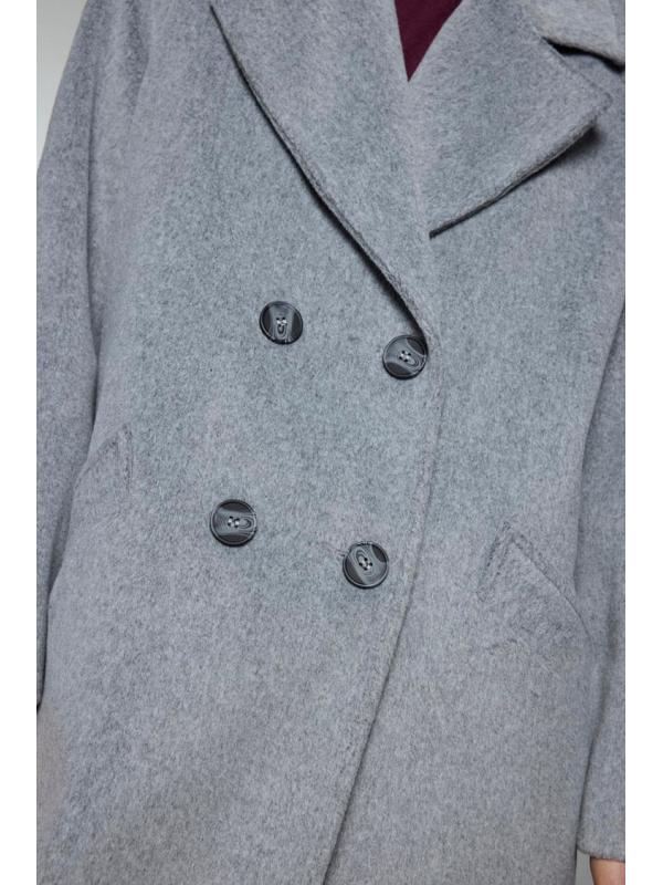 Manteau de chinchilla à double boutonnage 13300
