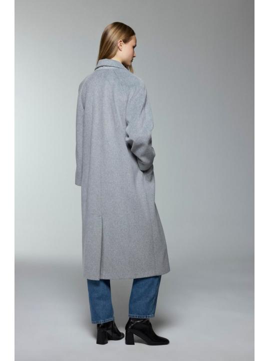 Manteau de chinchilla à double boutonnage 13300