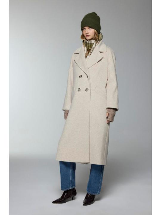 Manteau de chinchilla à double boutonnage 13300