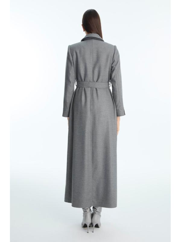 Fermeture éclair détaillée ceinturée Topcoat 13943