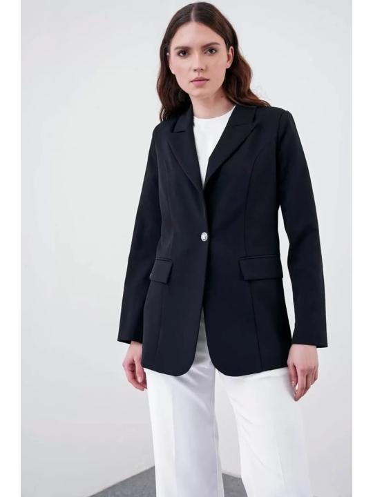 Veste blazer à double boutonnage à simple bouton C-0070