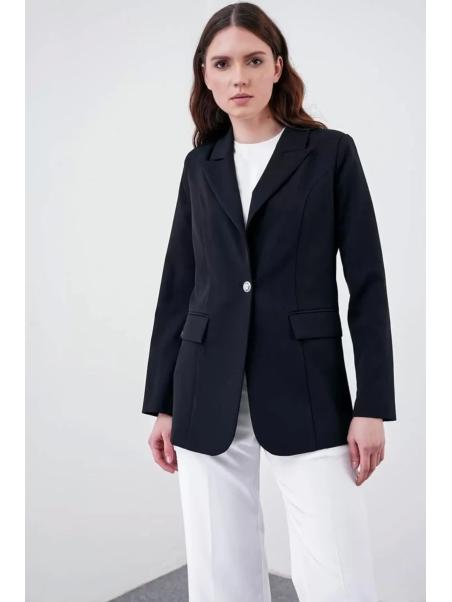 Veste blazer à double boutonnage à simple bouton C-0070