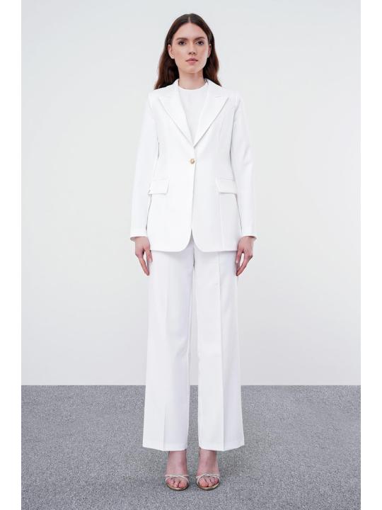 Veste blazer à double boutonnage à simple bouton C-0070