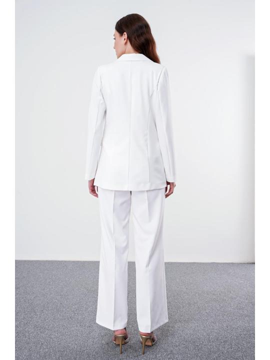 Veste blazer à double boutonnage à simple bouton C-0070