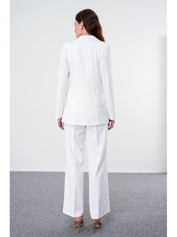 Veste blazer à double boutonnage à simple bouton C-0070