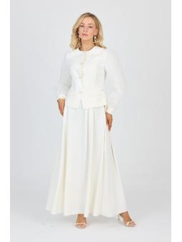 Veste et jupe à manches en dentelle Ensemble deux pièces/ TK-1529