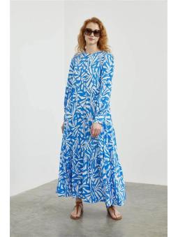  Robe longue à motifs E-0413