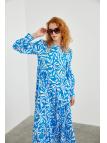  Robe longue à motifs E-0413
