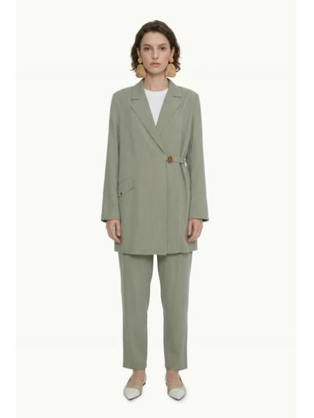 Ensemble détaillé d’accessoires de col Blazer Ensemble thé Sage 1952 